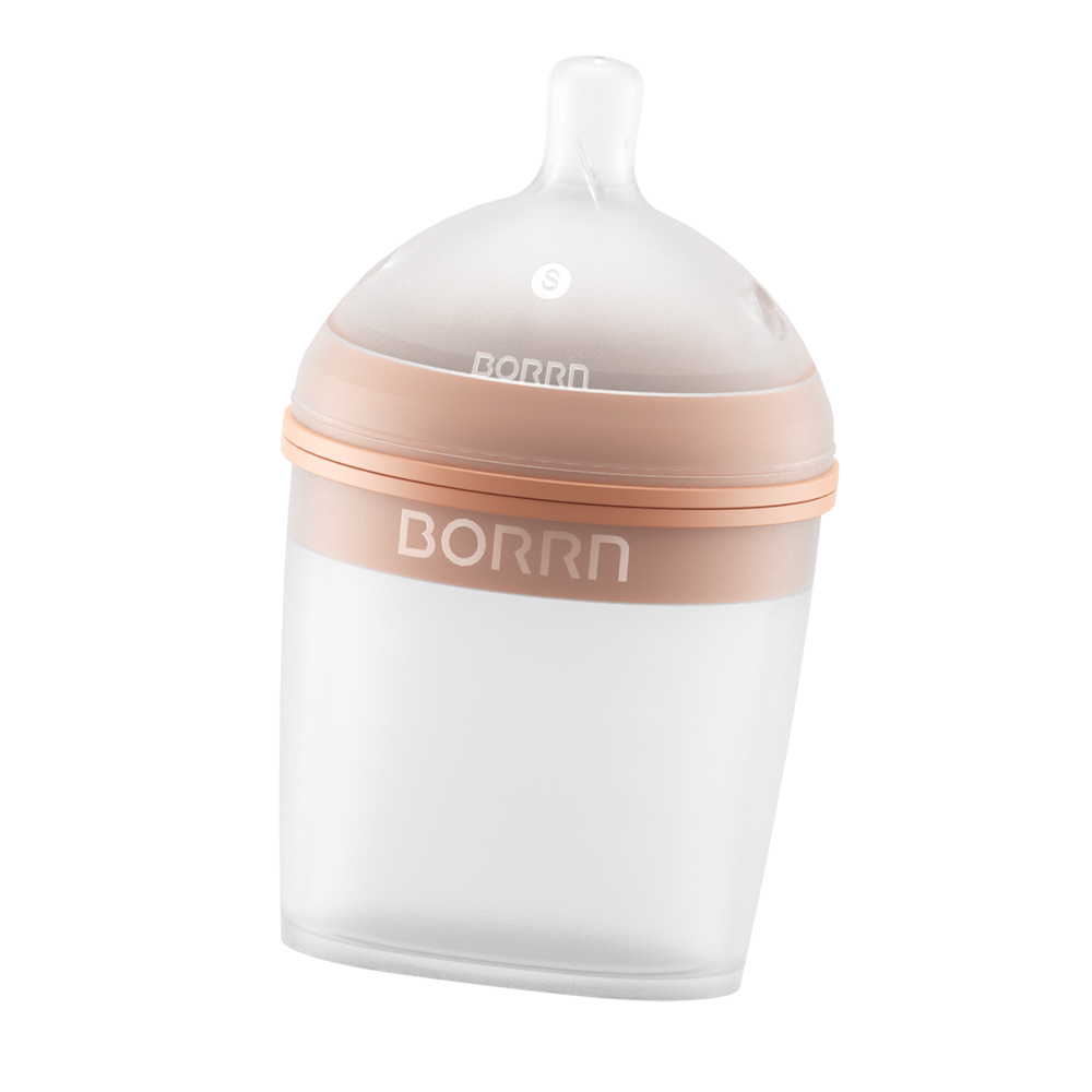 Бутылочка антиколиковая BORRN Baby Feeding Bottle 150 мл оранжевая - фото 5