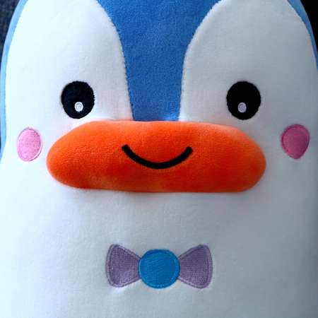 Мягкая игрушка Sima-Land подушка «Пингвин с бантиком» 50 см цвет бело-голубой