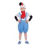 Карнавальный костюм Страна карнавалия Снеговик с черным ведром  рост 110-116 см