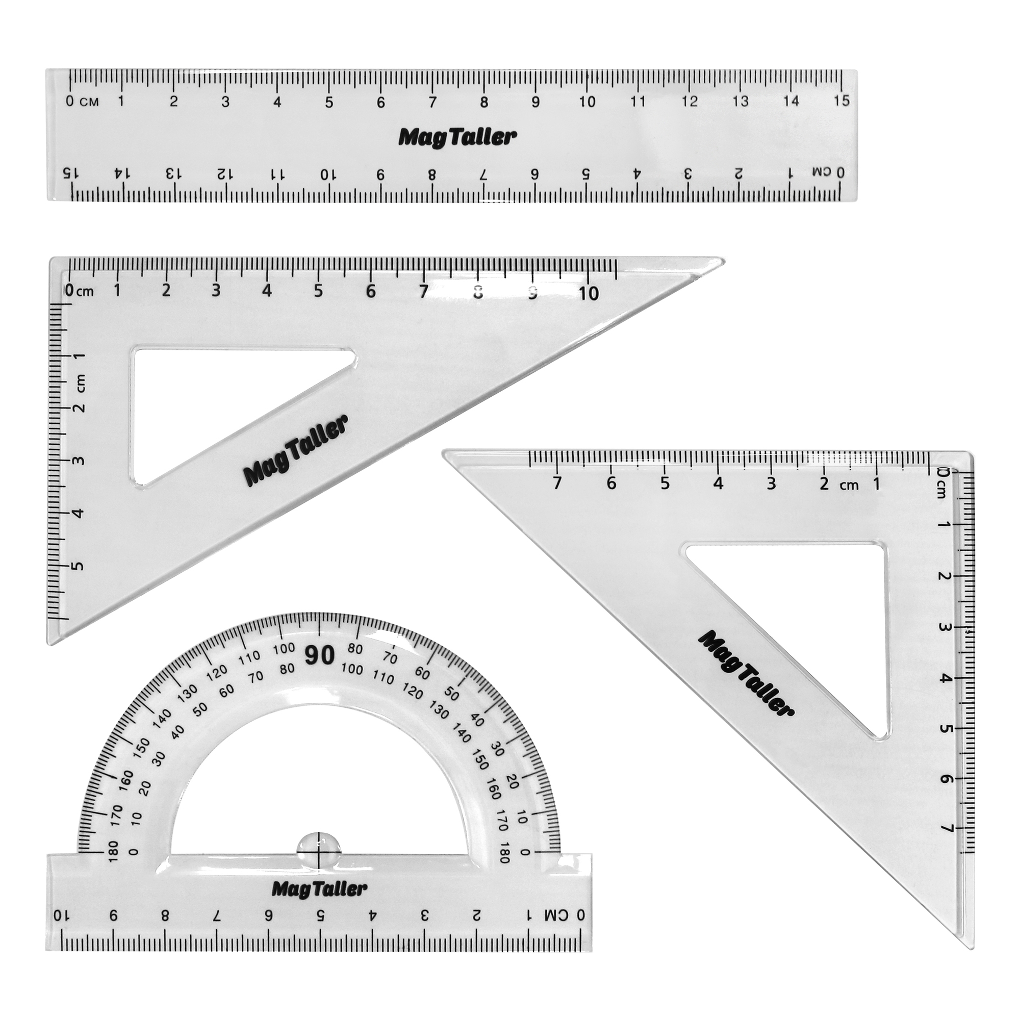 Набор геометрический MAGTALLER 4 предмета прозрачный - фото 2