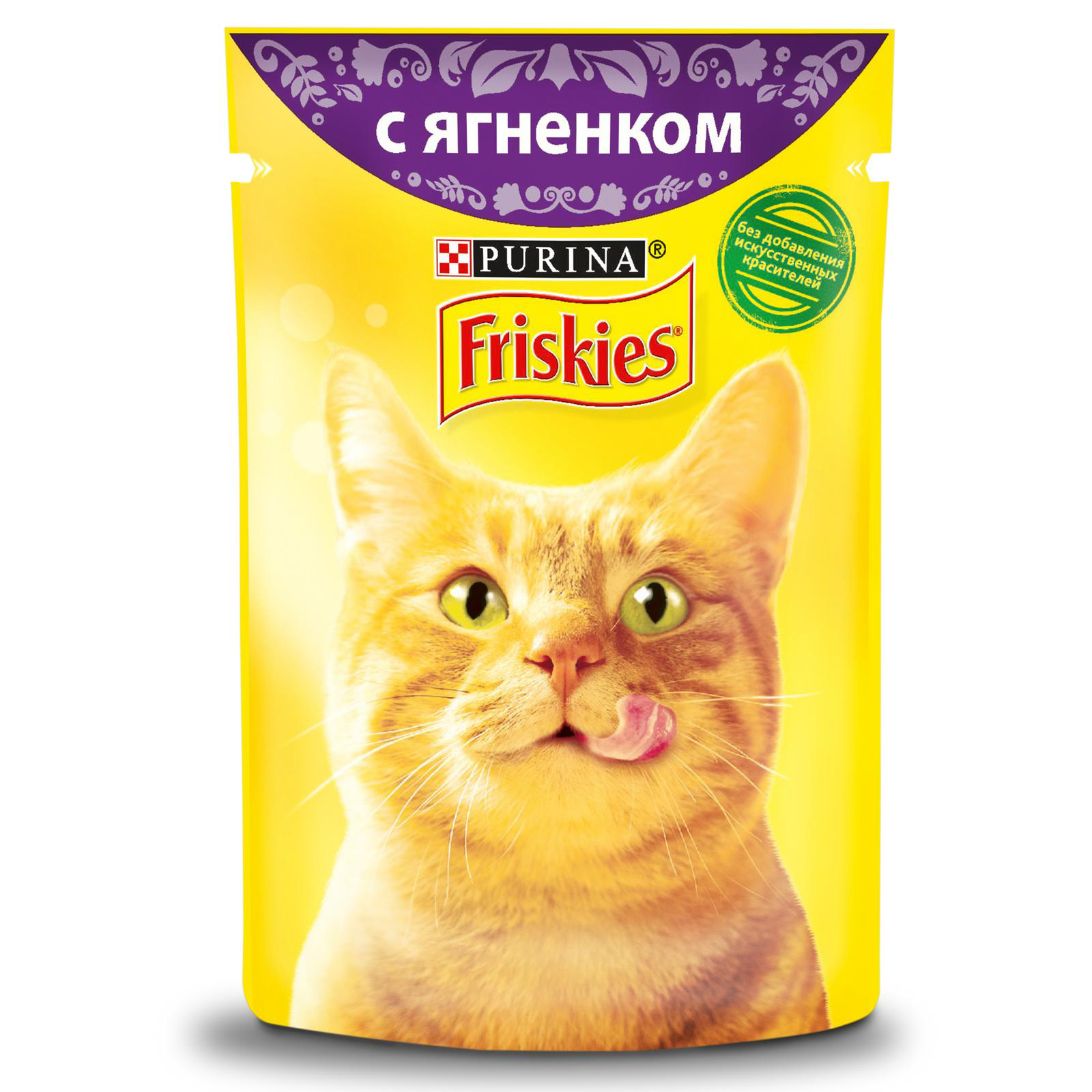 Влажный корм для кошек Friskies 0.085 кг ягненок (полнорационный) - фото 1