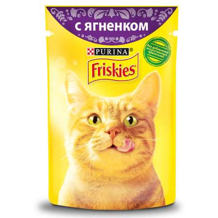 Корм влажный для кошек Friskies 85г с ягненком в подливе пауч