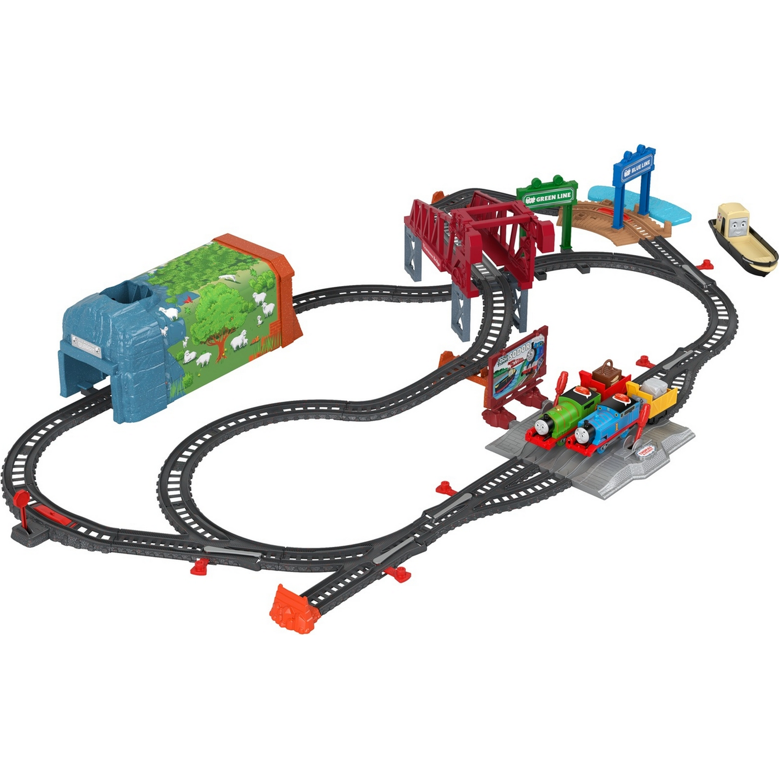 Набор игровой Thomas & Friends Трек-мастер День на острове Содор GVL59  купить по цене 5999 ₽ в интернет-магазине Детский мир