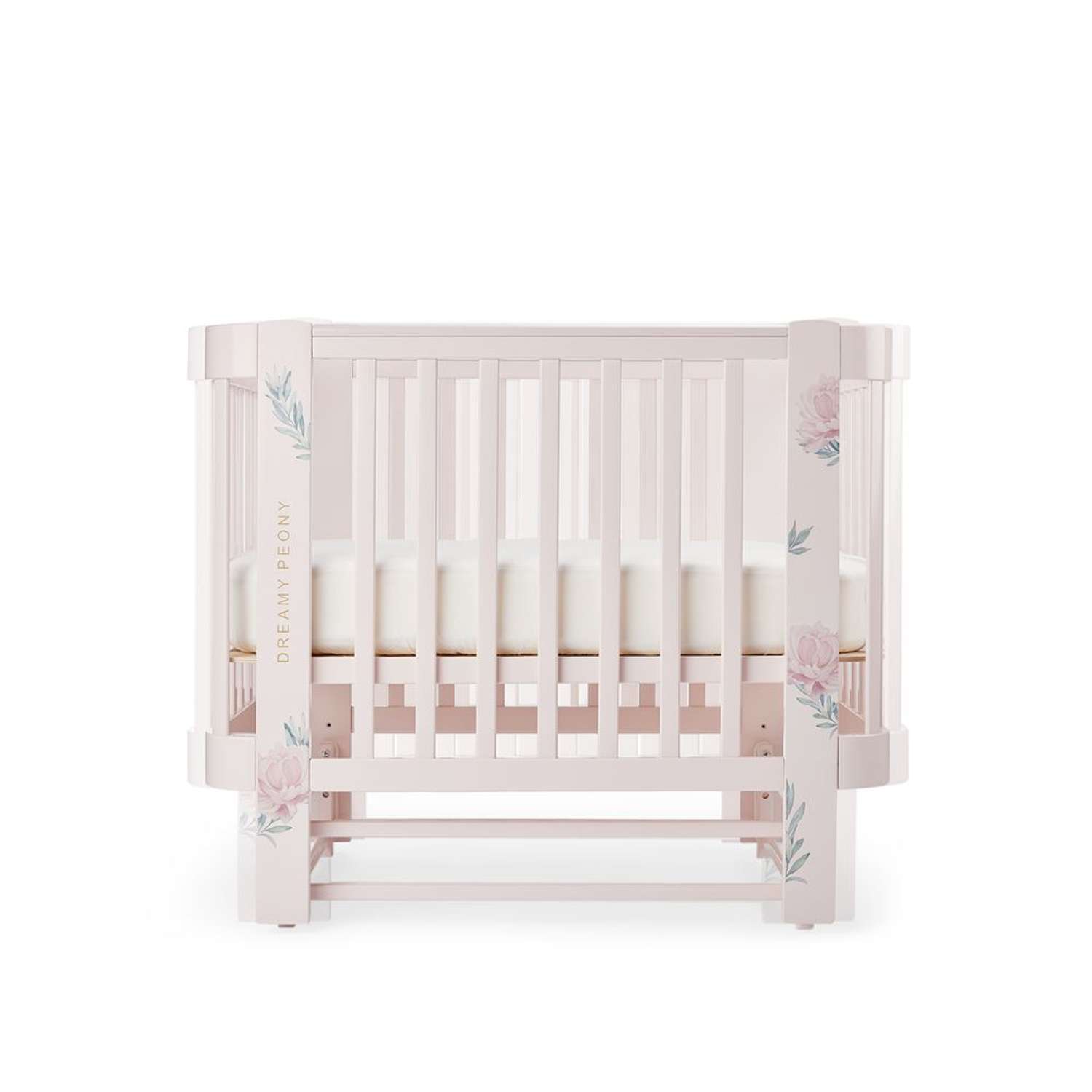 Детская кроватка Happy Baby Mommy Love прямоугольная, продольный маятник (розовый) - фото 25