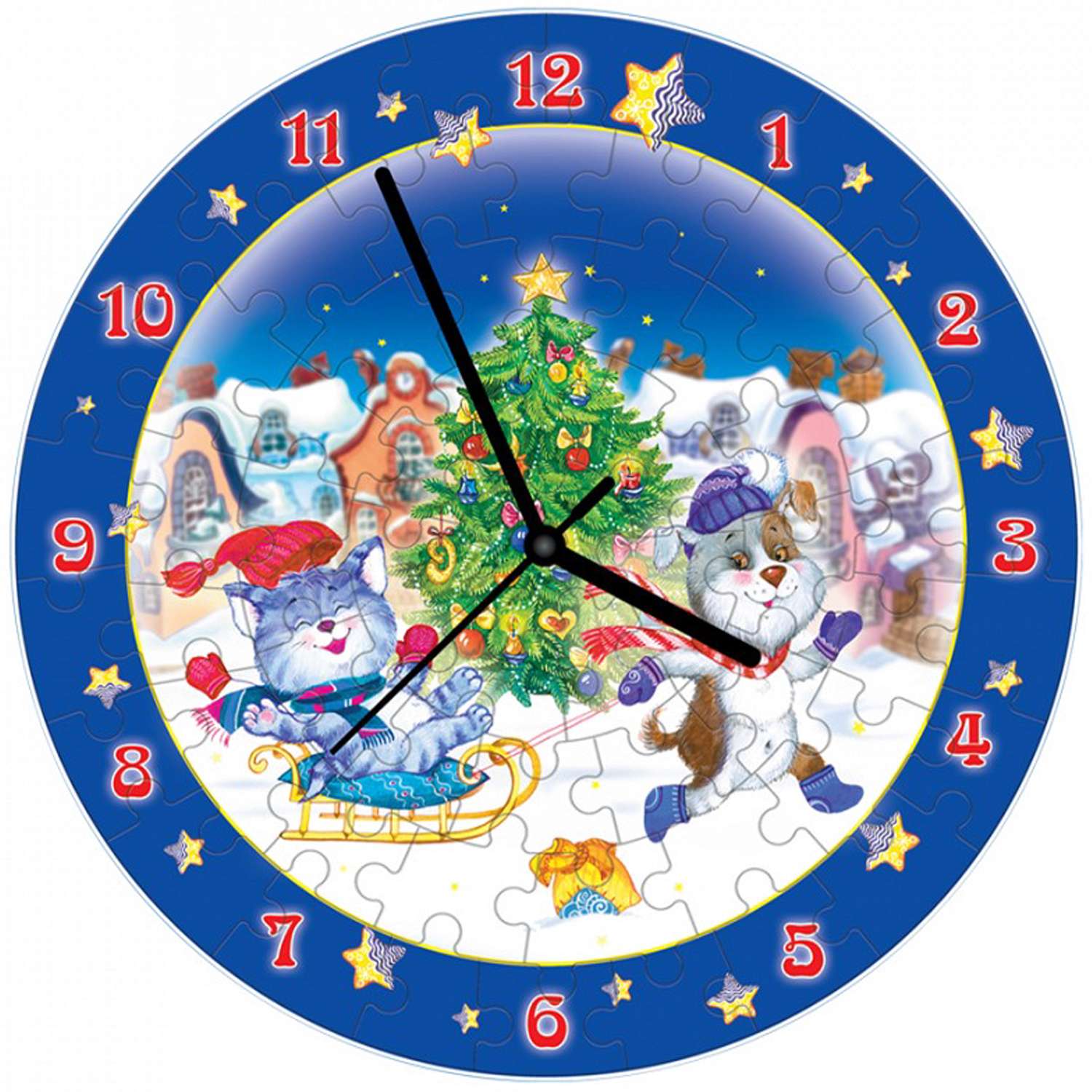 Сборная модель Умная бумага Часы Новогодние забавы 126-09 126-09 - фото 2