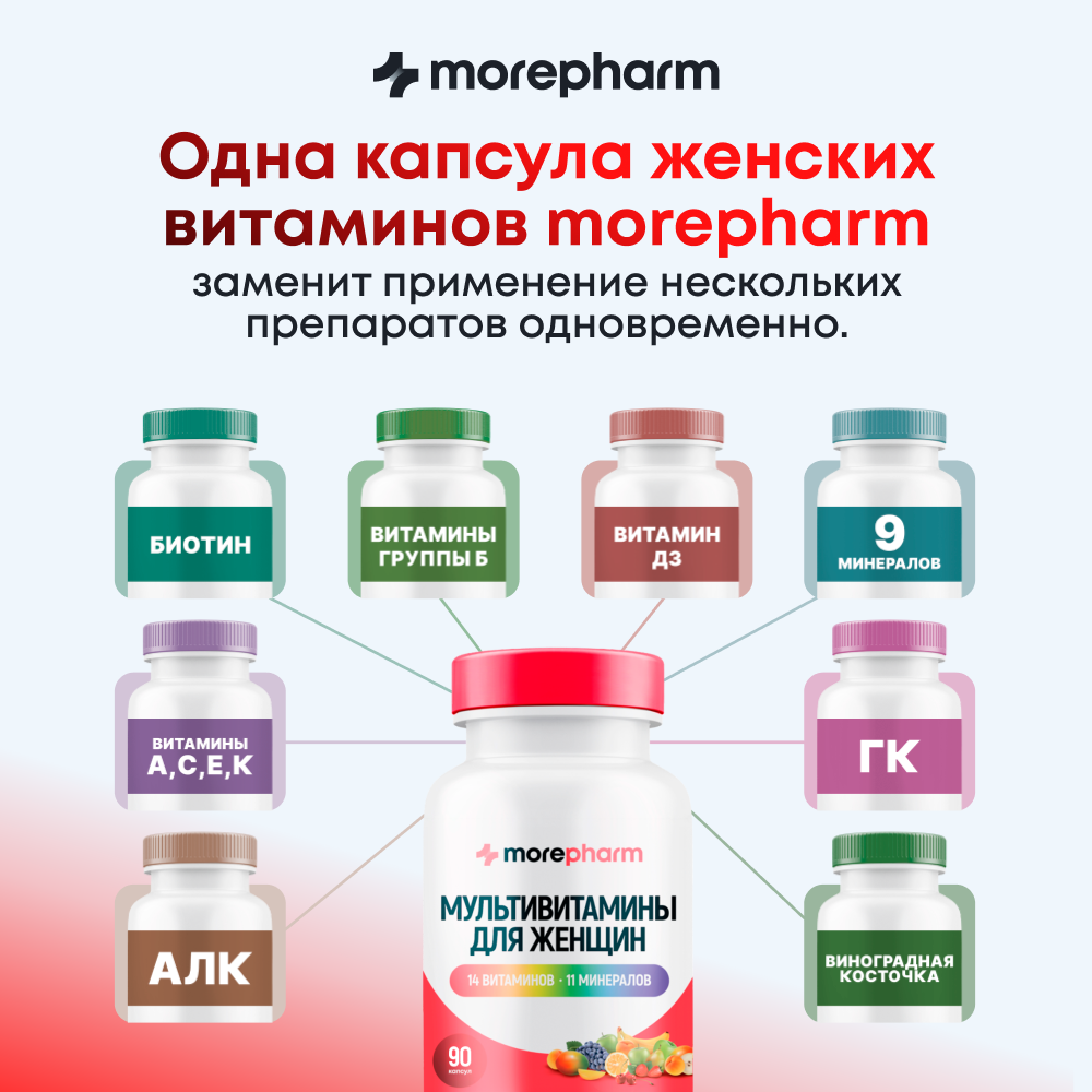 БАД morepharm Мультивитамины для женщин 90 капсул - фото 2