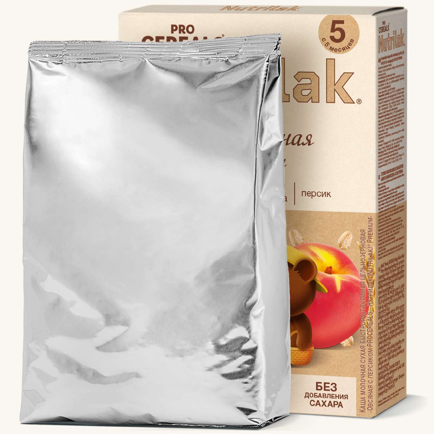 Каша молочная Nutrilak Premium Procereals овсяная персик 200г с 5месяцев - фото 5