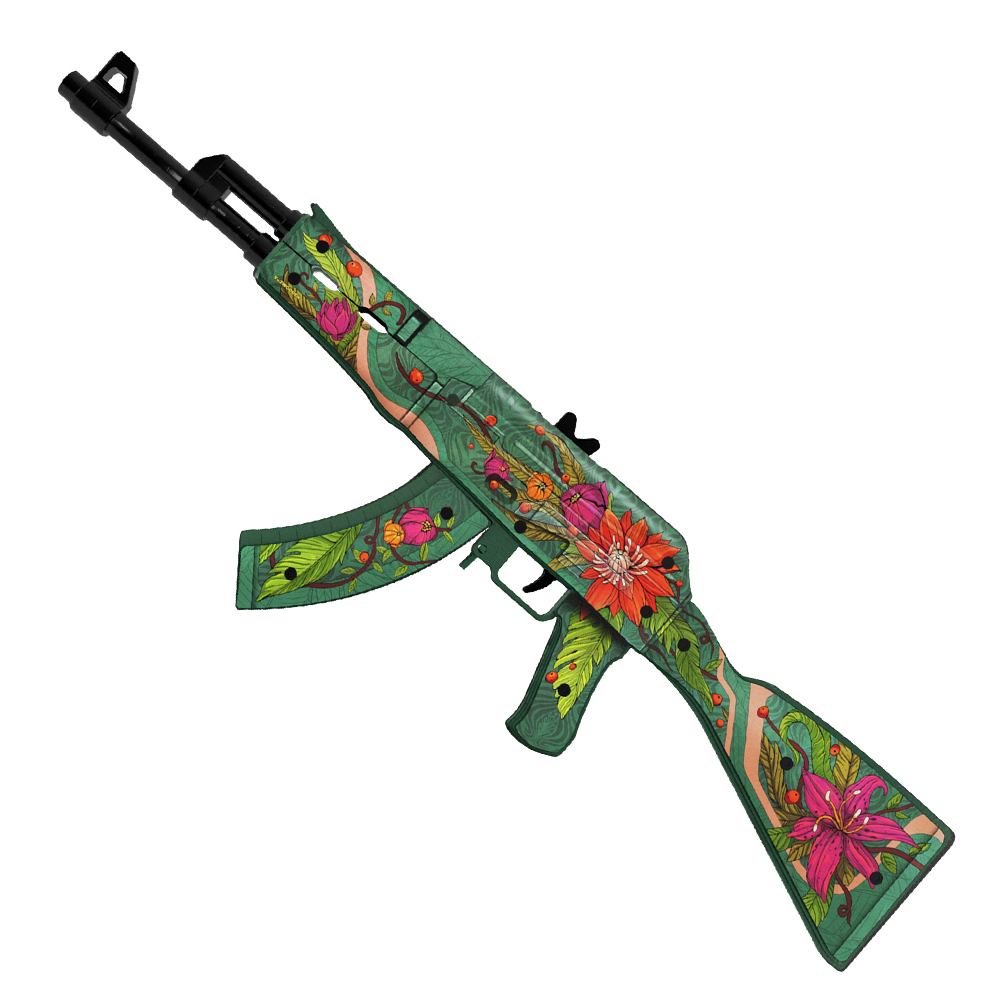 Игрушечный автомат VozWooden АК-47 Дикий Лотос CS GO резинкострел деревянный - фото 4