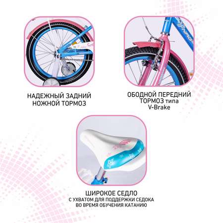 Велосипед NRG BIKES Flamingo 18 blue-pink