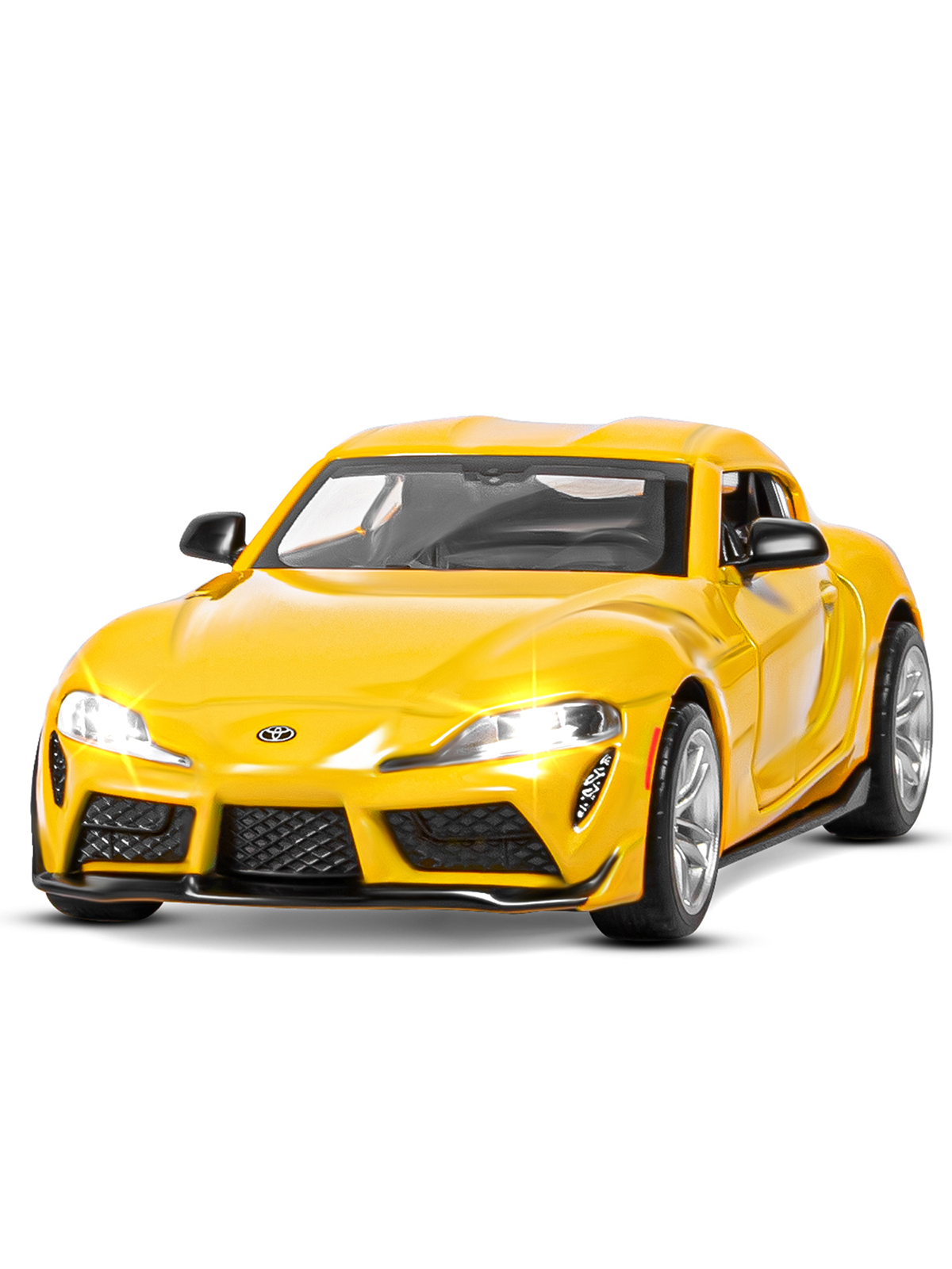 Автомобиль АВТОпанорама Toyota GR Supra 1:31 желтый JB1251475 - фото 10