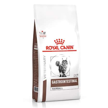 Корм для кошек ROYAL CANIN Gastro Intestinal Hairball Control лечение ЖКТ 0.4кг