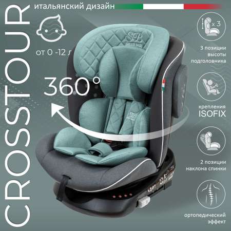 Автокресло Sweet baby Crosstour 360 Isofix Grey Turquoise