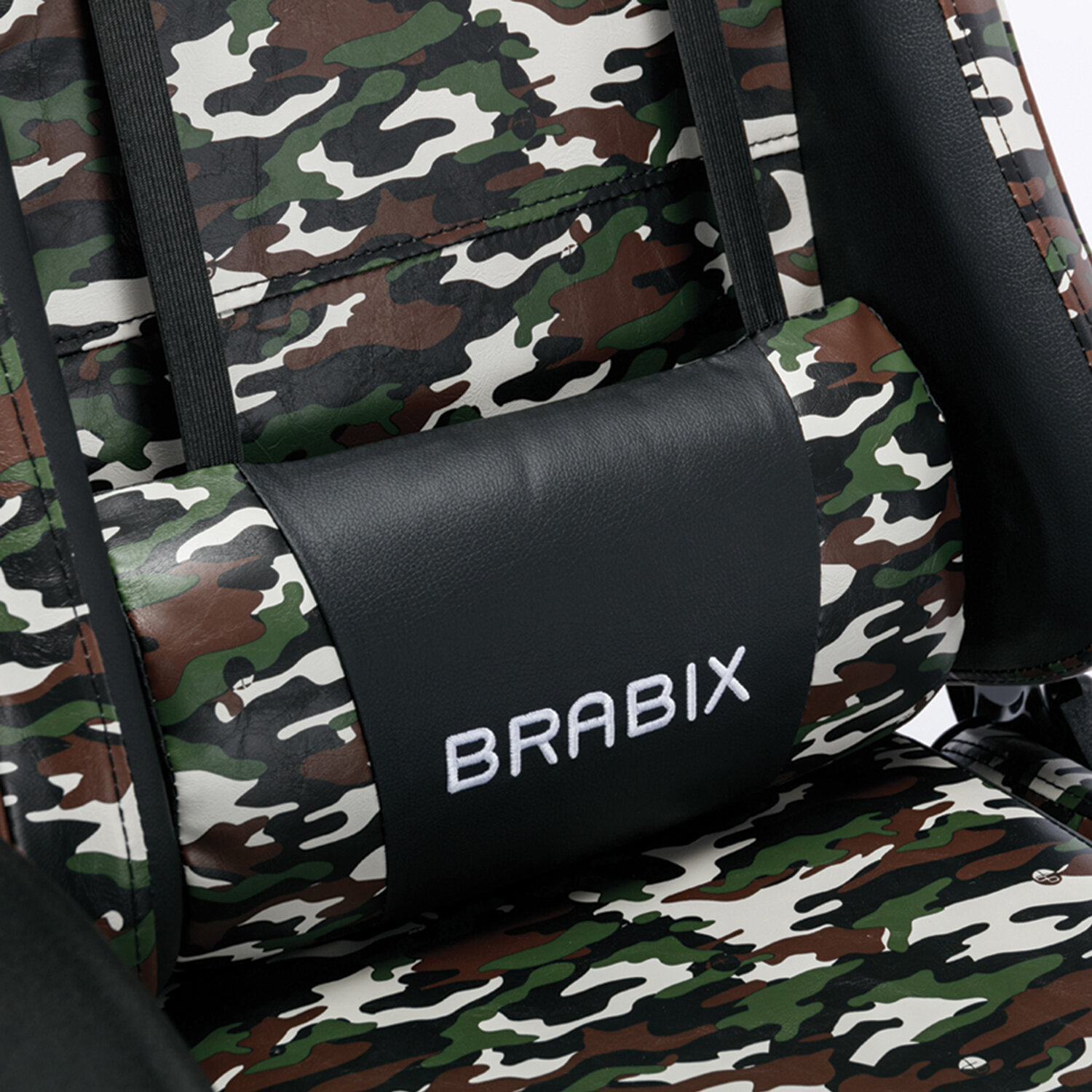 Кресло компьютерное Brabix Игровое офисное Military Gm-140 две подушки экокожа - фото 19