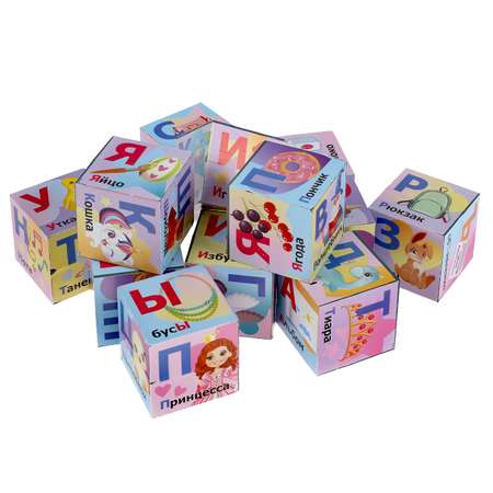 Кубики Играем Вместе Единорог азбука в пленке 304671