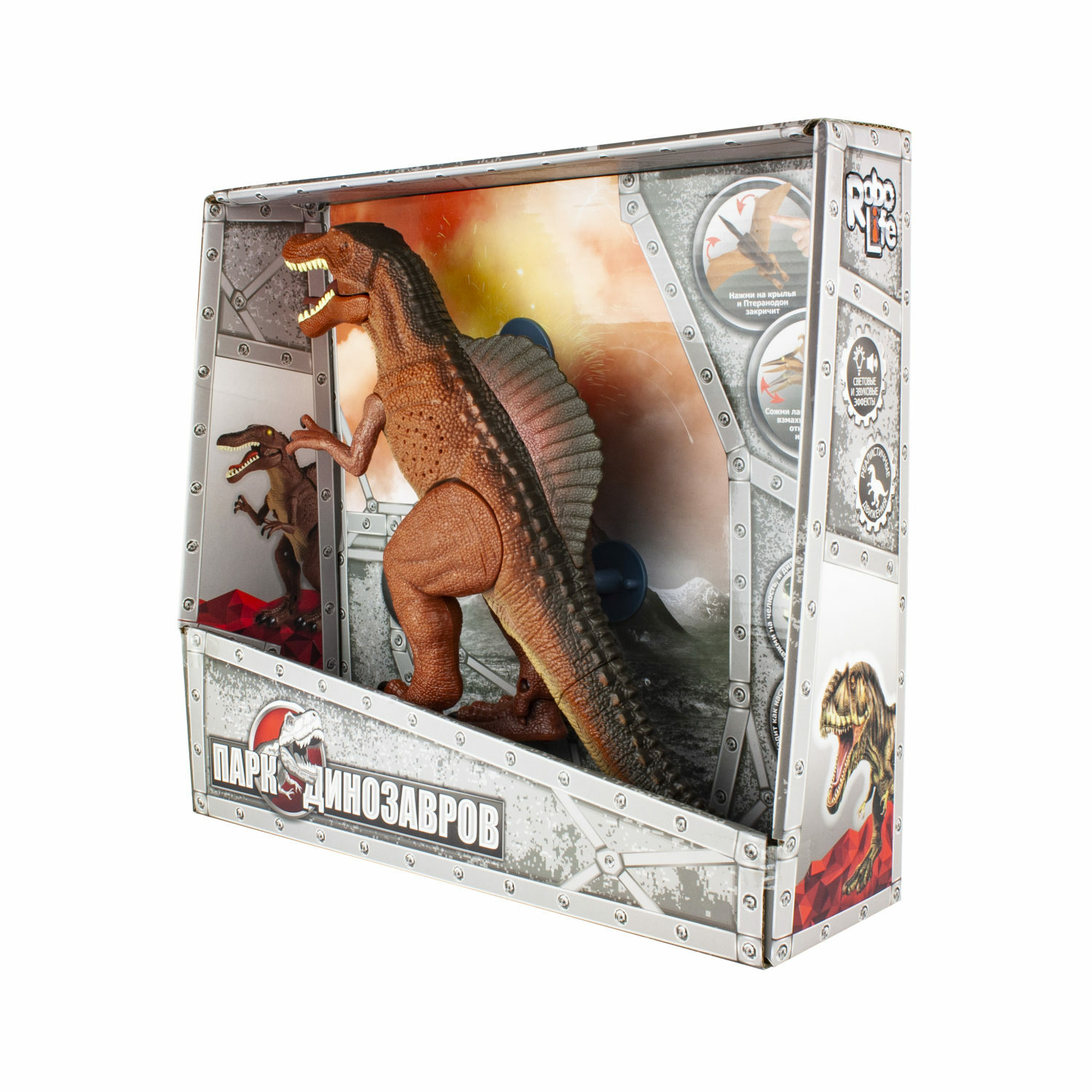 Интерактивная игрушка 1TOY Динозавр Спинозавр с световыми и звуковыми эффектами - фото 5