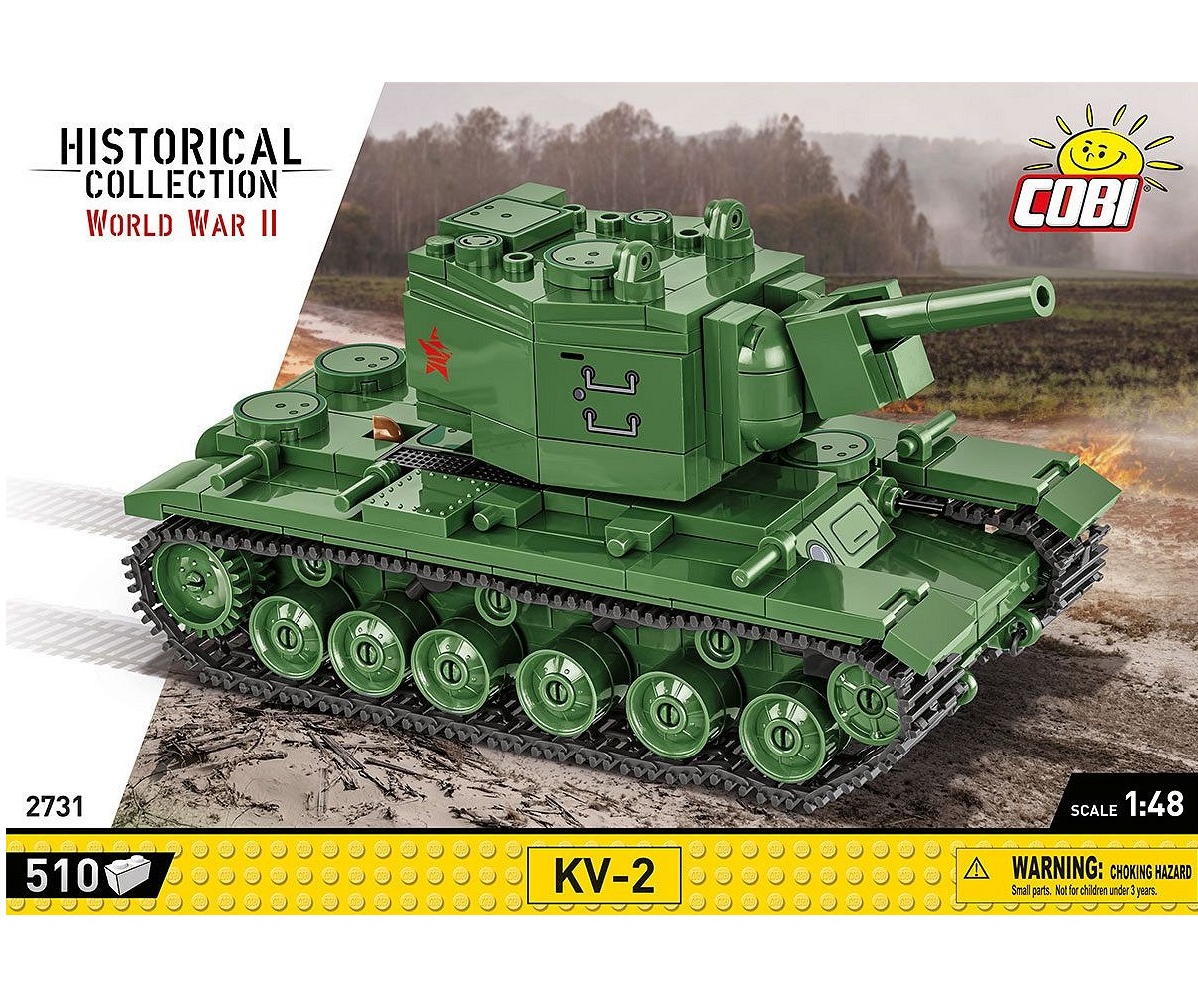 Конструктор COBI Советский танк КВ-2 WWII KV-2 510 деталей - фото 11