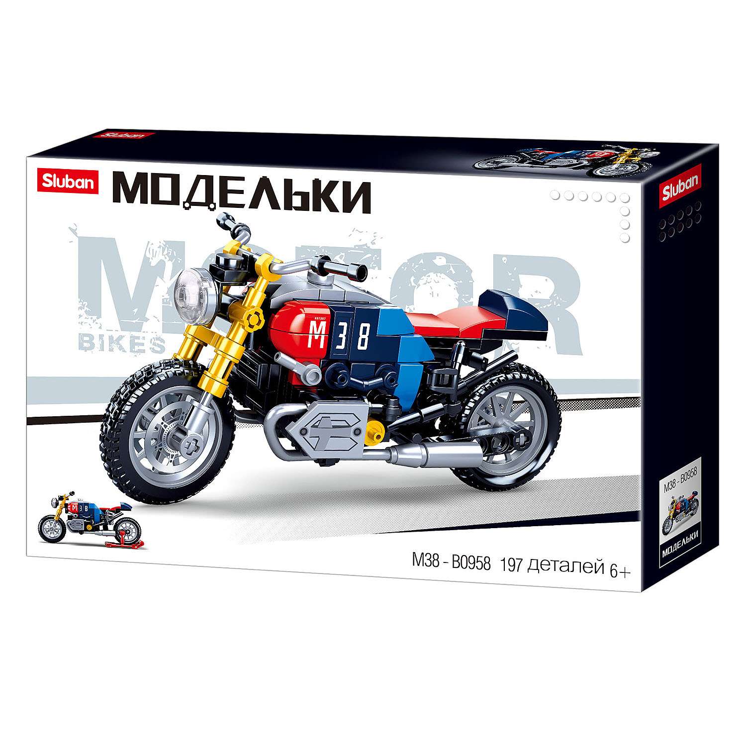 Конструктор SLUBAN Мотоцикл M38-B0958 - фото 4
