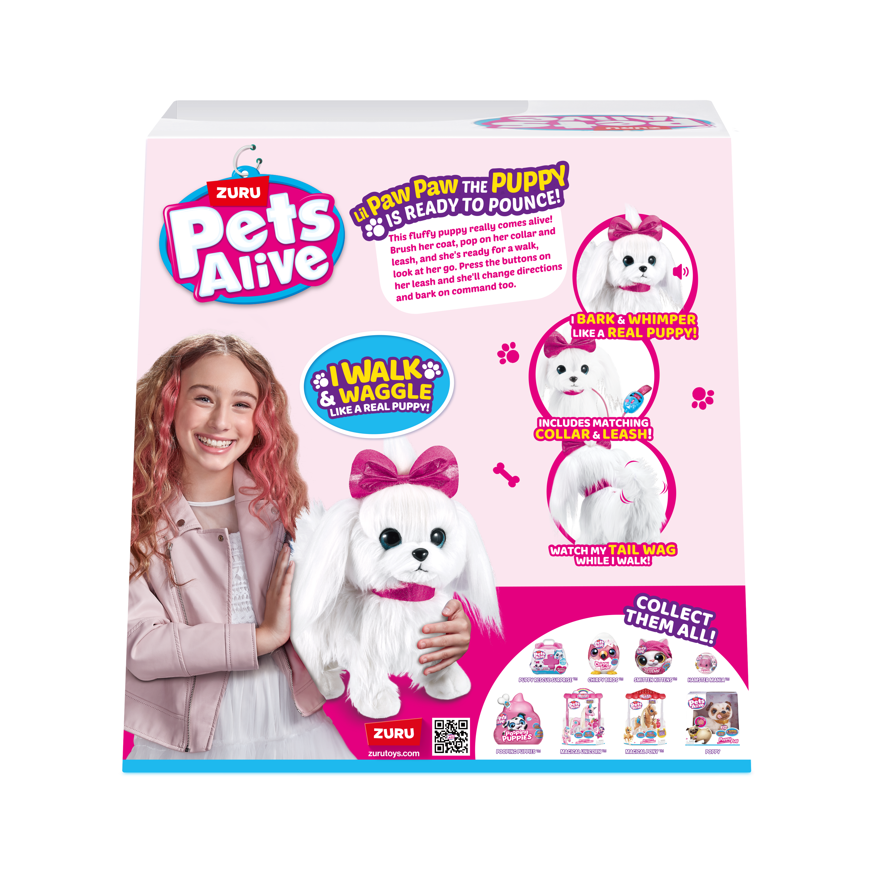 Игрушка Zuru Pets Alive щенок на поводке интерактивная 9531 - фото 9