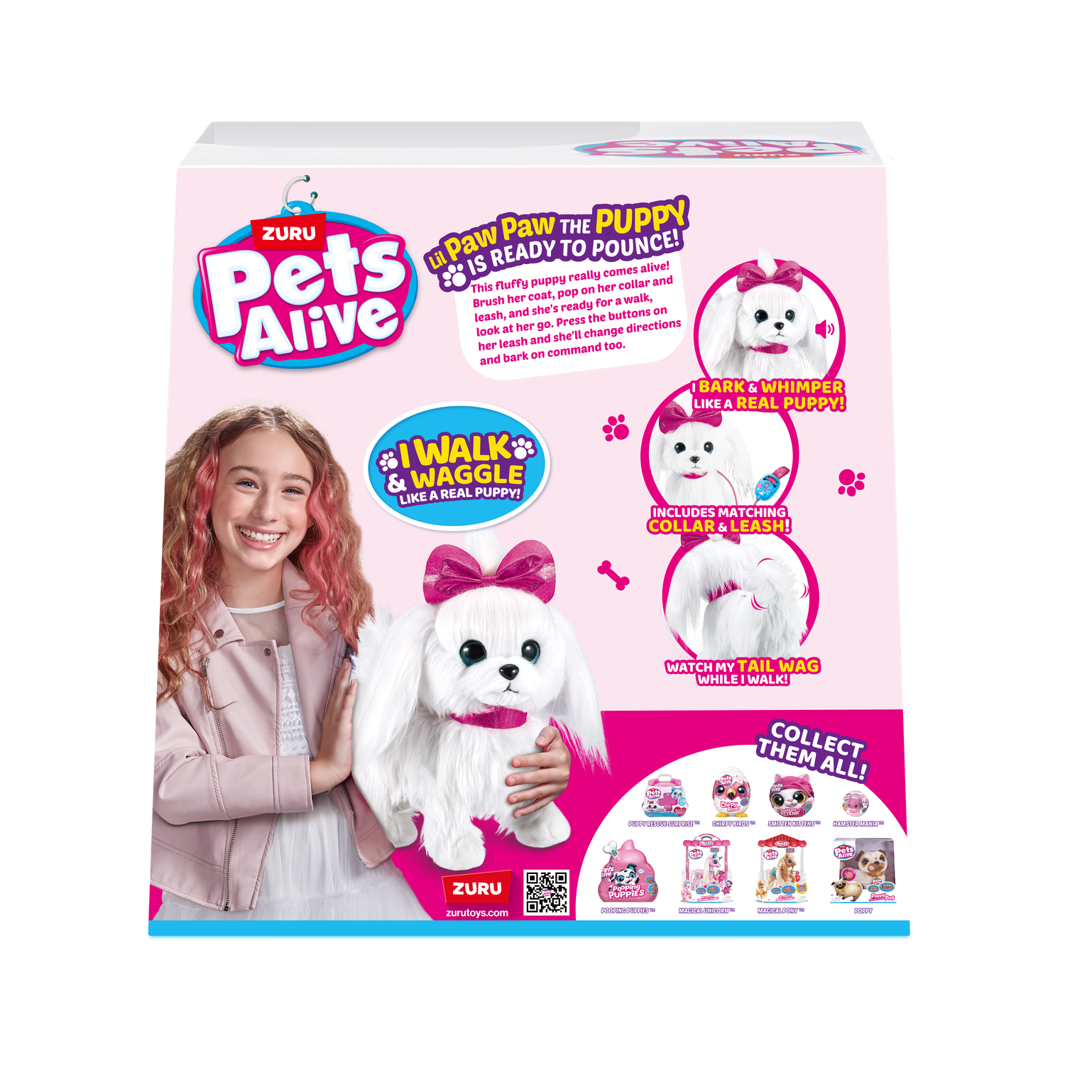 Игрушка Zuru Pets Alive щенок на поводке интерактивная 9531 - фото 9