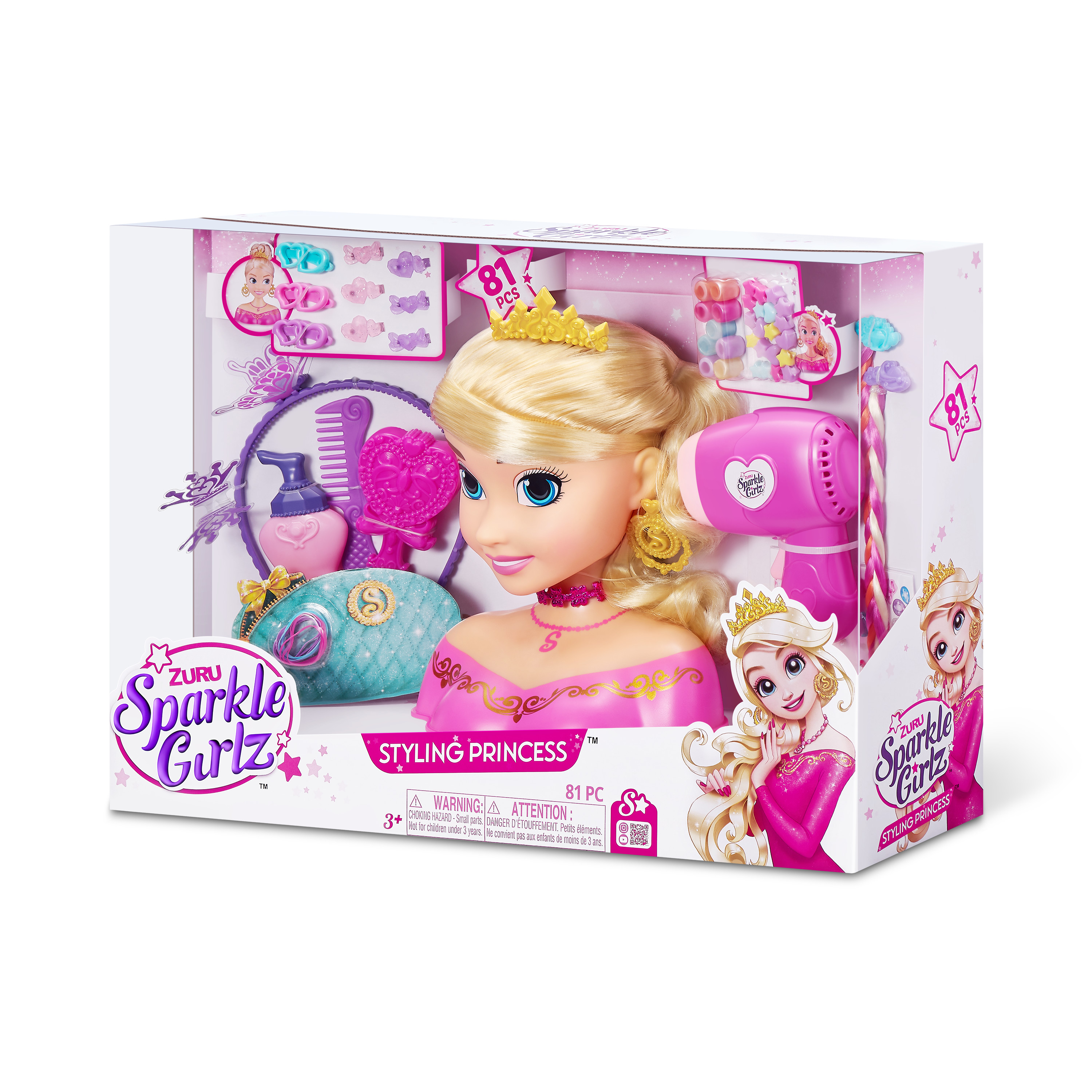 Набор игровой Sparkle Girlz Кукла с волосами Блондинка 100525 - фото 7