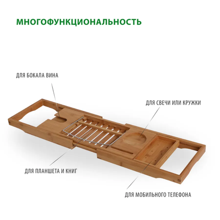 Столик-полка ZDK для ванной комнаты