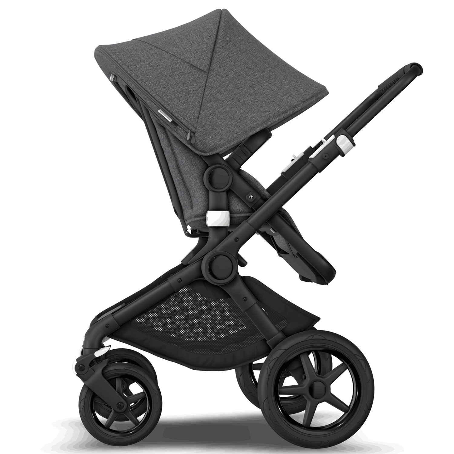 Коляска 2в1 Bugaboo Fox2 Complete Black Grey Melange-Grey Melange - фото 7