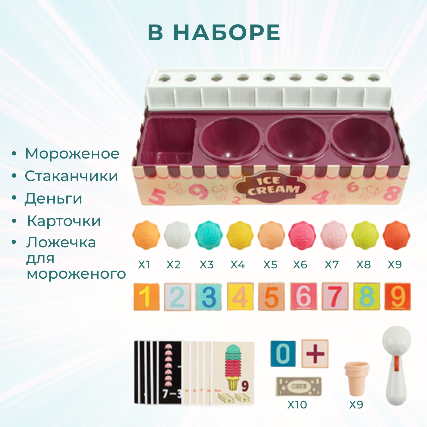 Игровой набор TOPBRIGHT тележки и корзинки, продукты, касса - фото 2