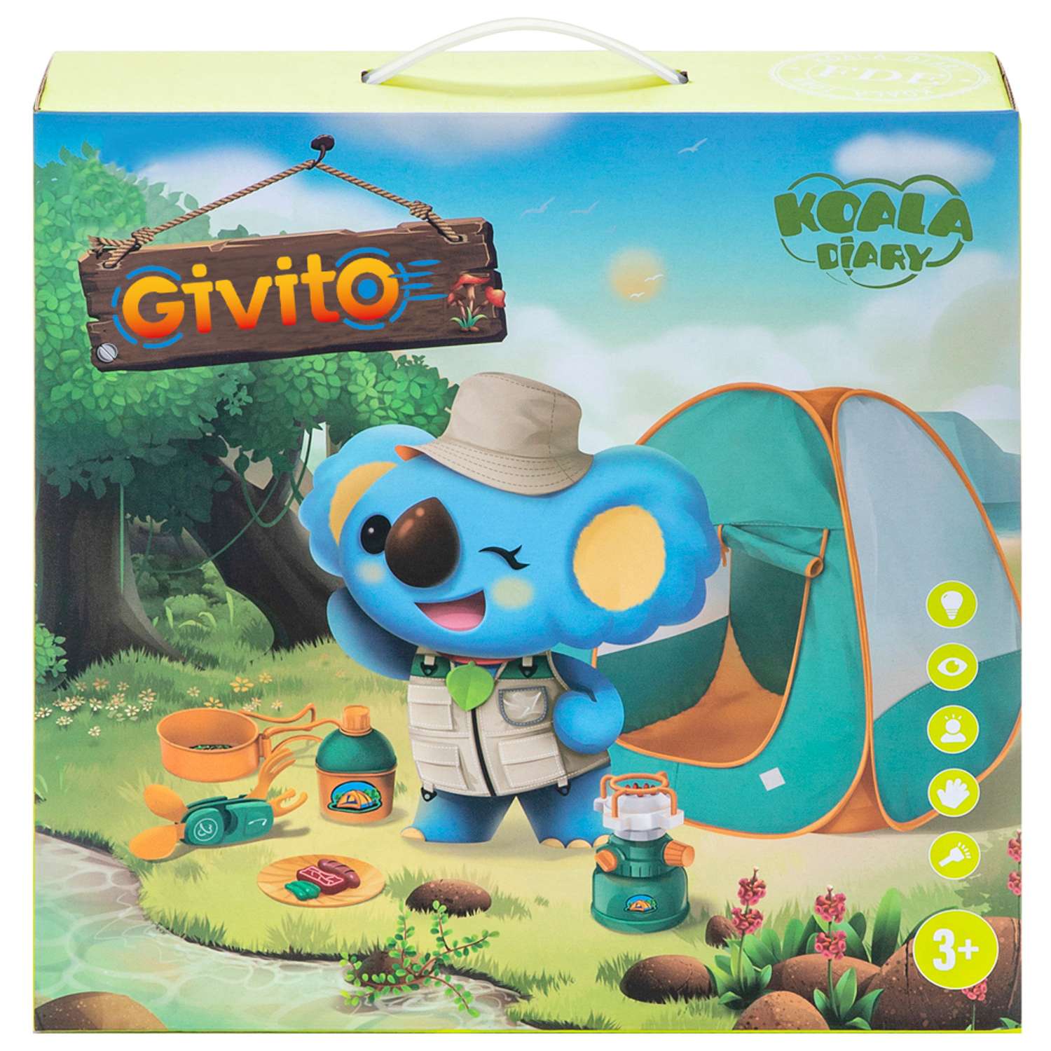 Палатка детская Givito с набором Туриста для пикника 5 предметов - фото 14