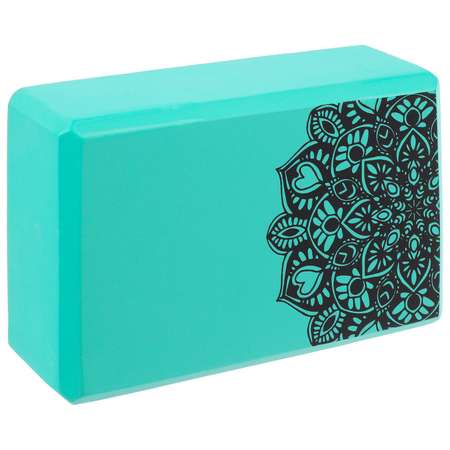 Блок для йоги Sangh 23 × 15 × 8 см. 120 г. цвет мятный