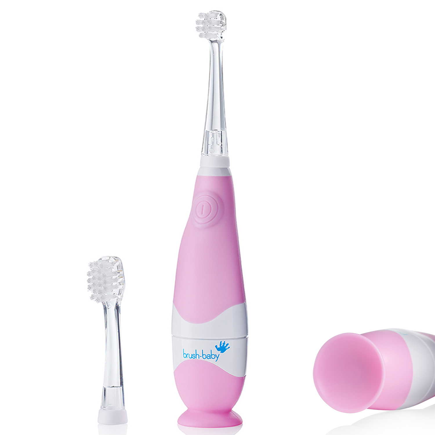 BRUSH-BABY BabySonic звуковая зубная щетка, 0-3 года, розовая