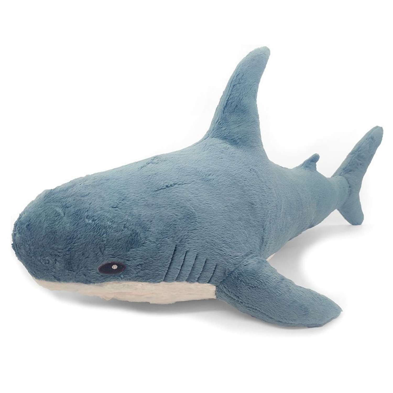 Мягкая игрушка МАЛЬВИНА Акула 60 см синяя - фото 1
