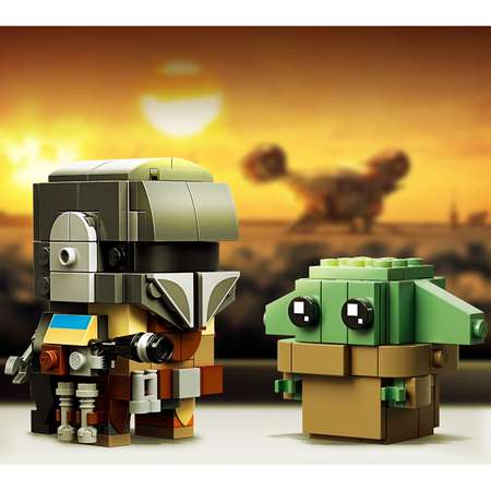 Конструктор LEGO Star Wars Мандалорец и малыш блочный