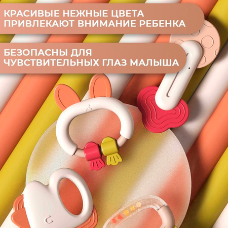 Погремушки, прорезыватели LUCHINA toys Набор в кейсе из 10 предметов