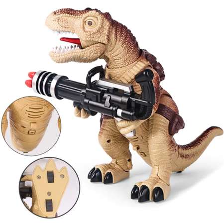 Радиоуправляемый динозавр Dinosaur игрушка детская динозавр на пульте управления стреляет стрелами