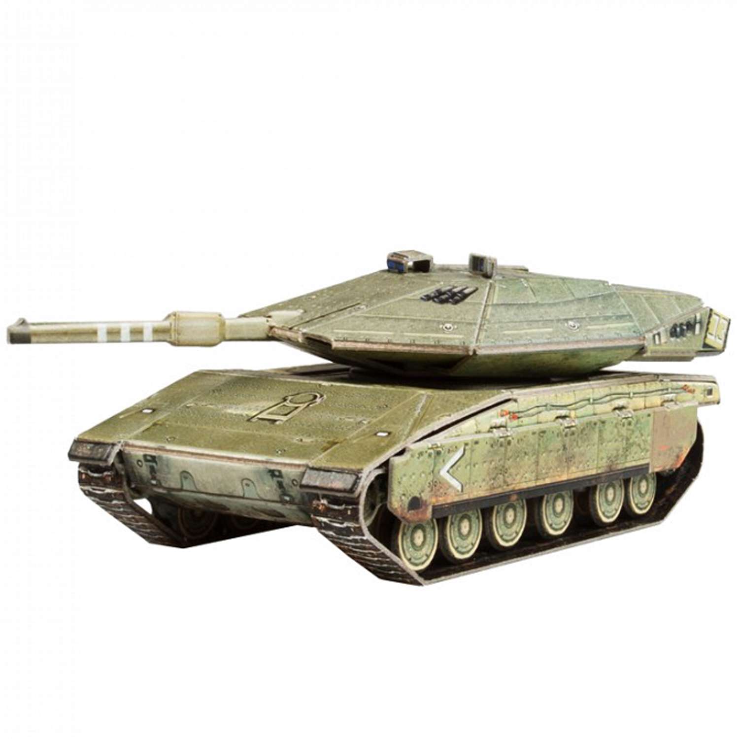 Сборная модель Умная бумага Бронетехника Танк Merkava Mk.4 531 531 - фото 1