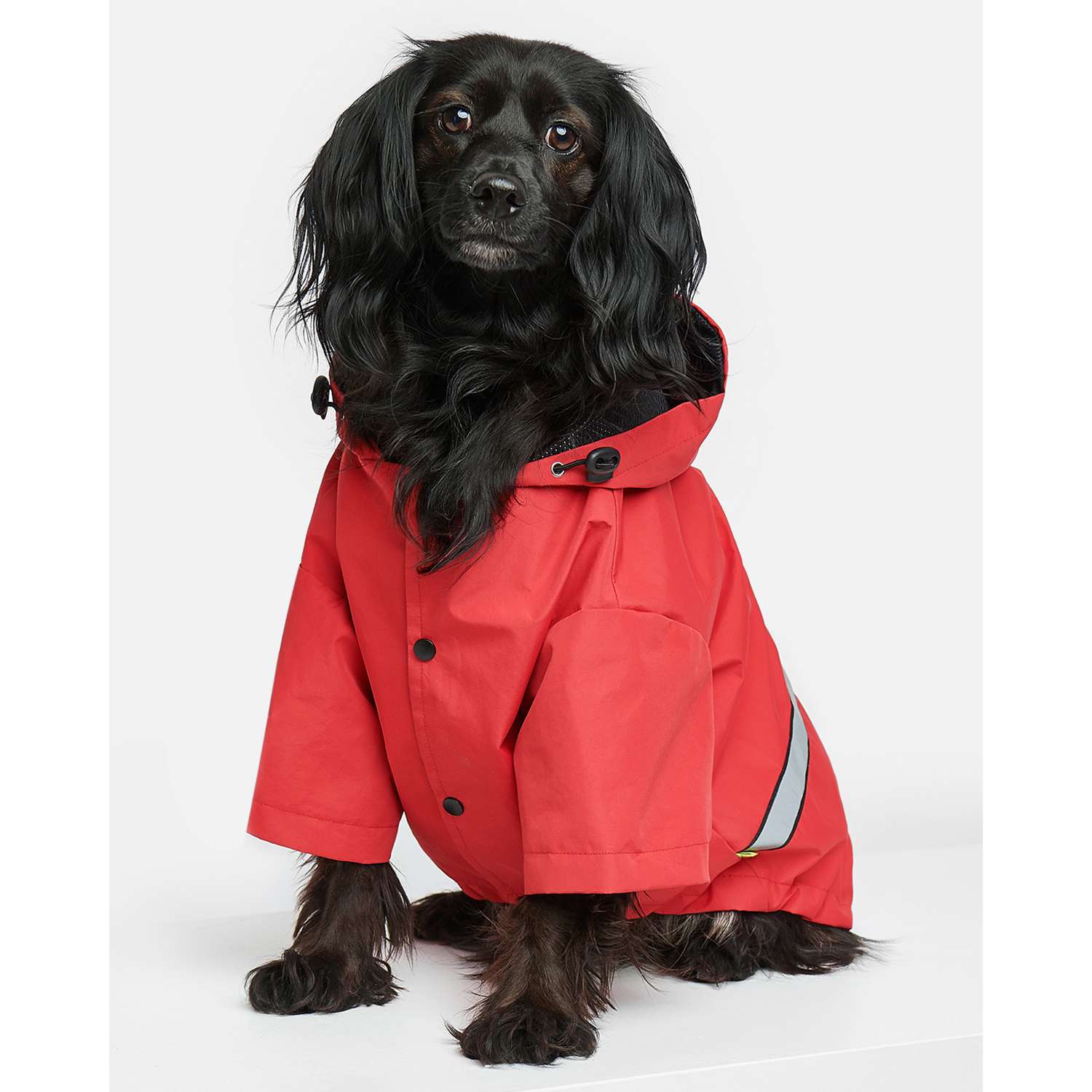 Куртка-дождевик для собак Зоозавр красная 50 - фото 1