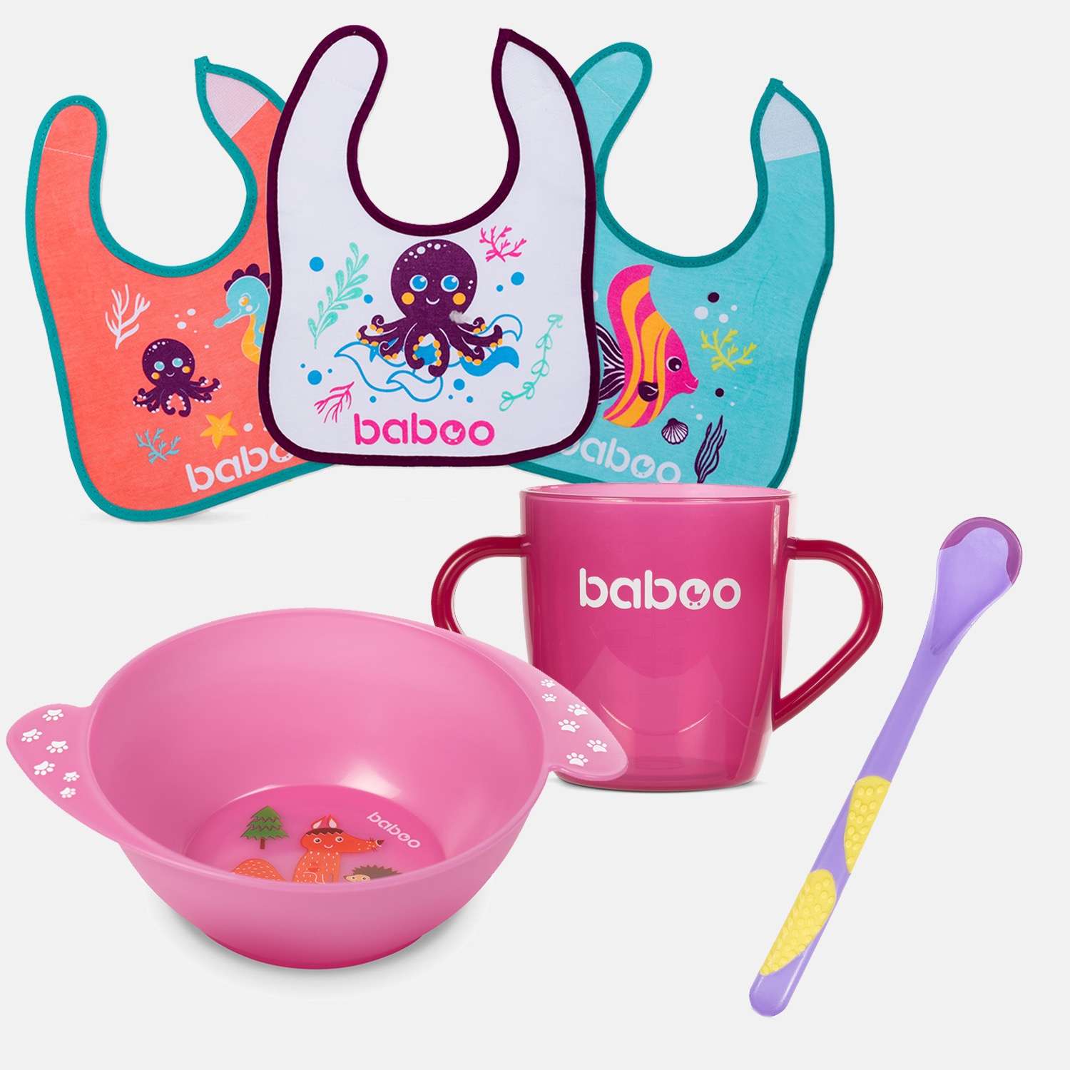Набор посуды BABOO 8-138-2 для кормления детей - фото 1
