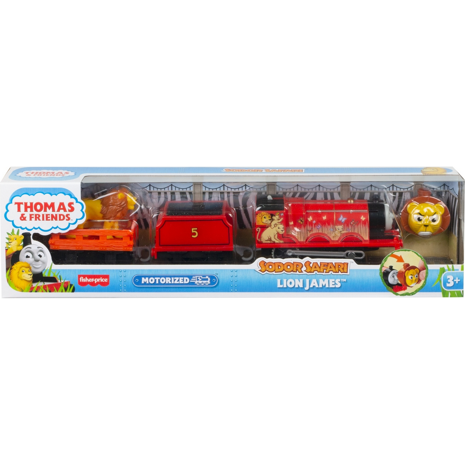 Паровозик Thomas & Friends Железная дорога Герои мультфильмов Джеймс-лев GLK72 GLK69 - фото 2