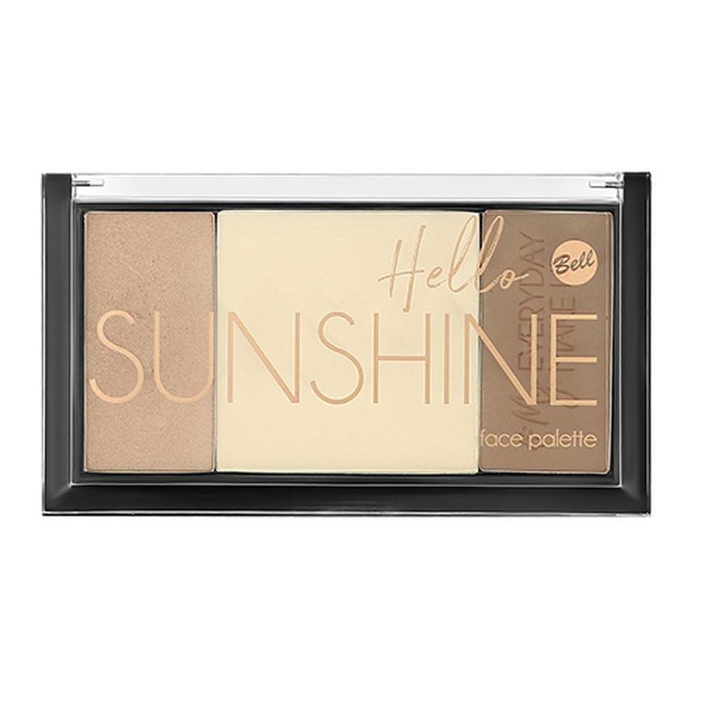 Палетка для контуринга Bell Hello sunshine! face palette тон 01 - фото 3