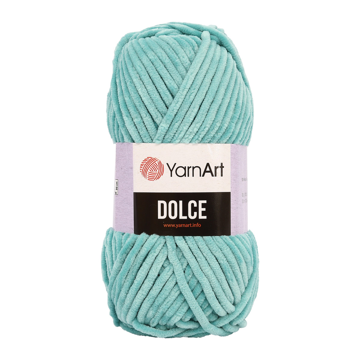 Пряжа для вязания YarnArt Dolce 100 гр 120 м микрополиэстер пушистая плюшевая 5 мотков 770 пыльно-голубой - фото 6