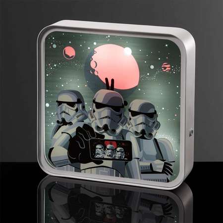 Настольный светильник-ночник Star Wars светодиодный 3D Звёздные войны Штурмовик