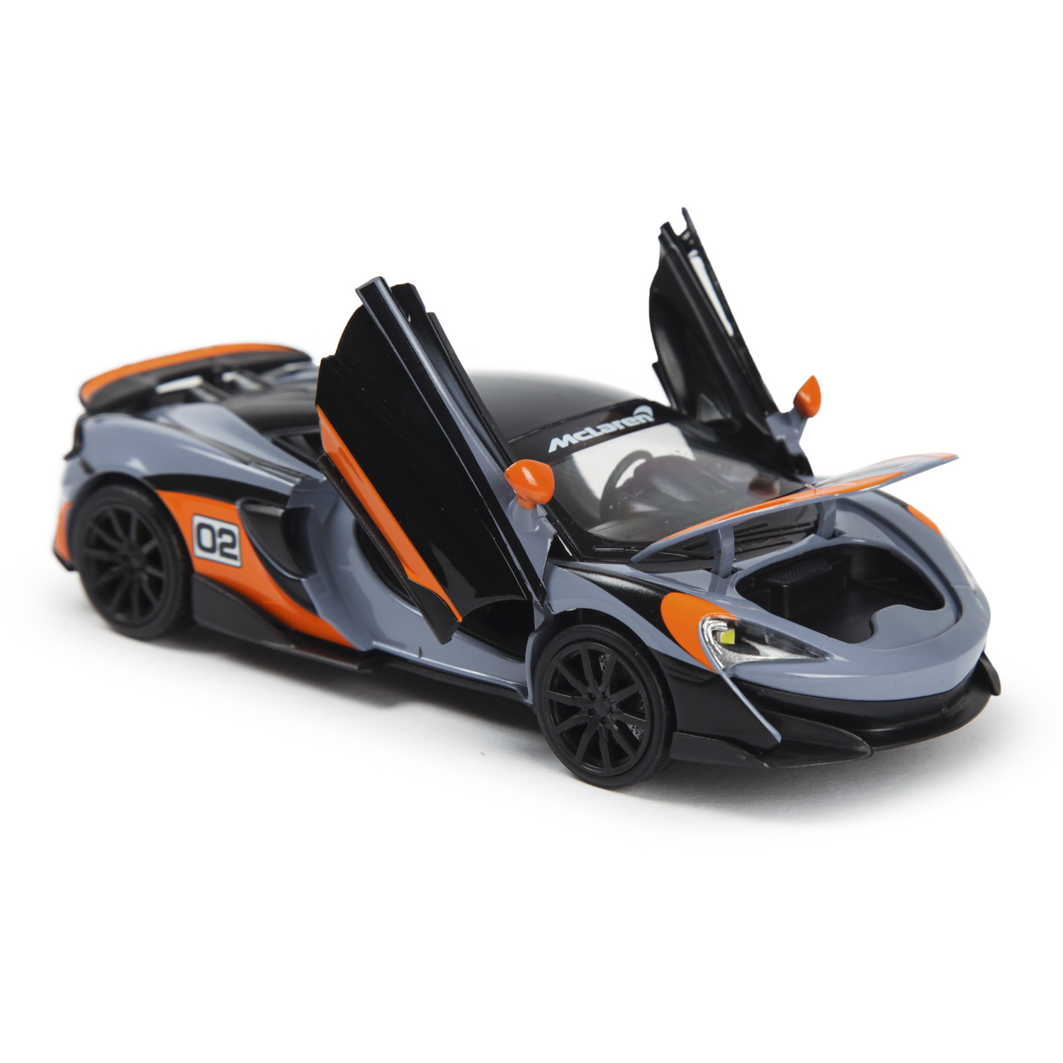 Автомобиль Mobicaro McLaren 600LT 1:32 без механизмов черный 664994(F) - фото 8