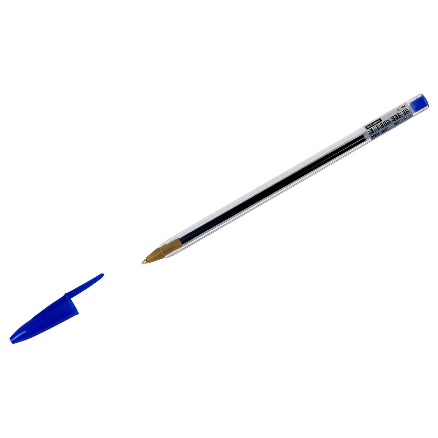 Ручка шариковая СПЕЙС LC синяя 0.7 мм штрих-код 50 шт - фото 1