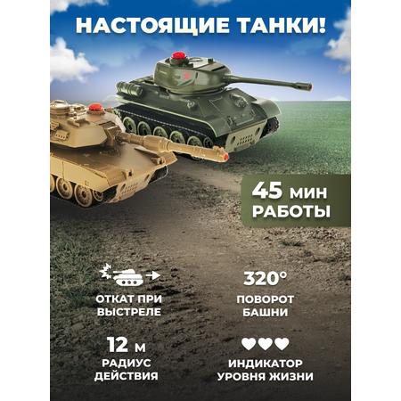 Танк РУ CROSSBOT Т-34 и Abrams M1A2 1:32