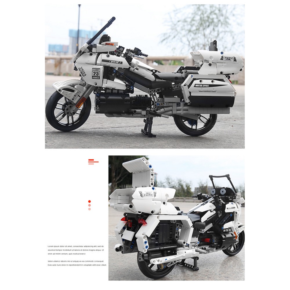 Конструктор Mould King Мотоцикл Honda Gold Wing GL1800. 1328 деталей - фото 6