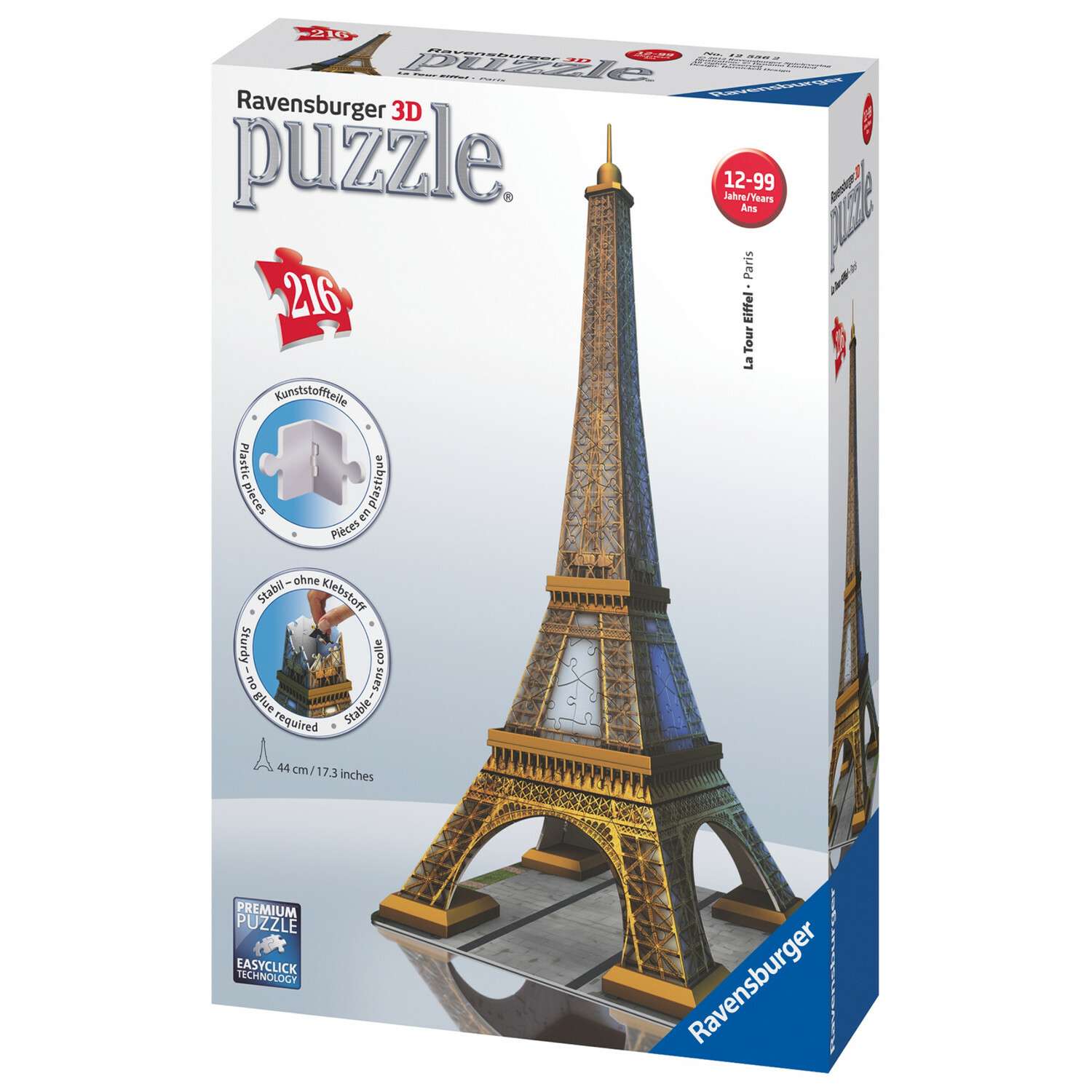 Пазл 3D Ravensburger Эйфелева башня 216элементов 12556 - фото 3