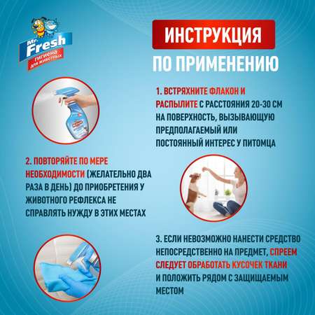 Спрей для собак Mr.Fresh Expert отучение гадить 200мл