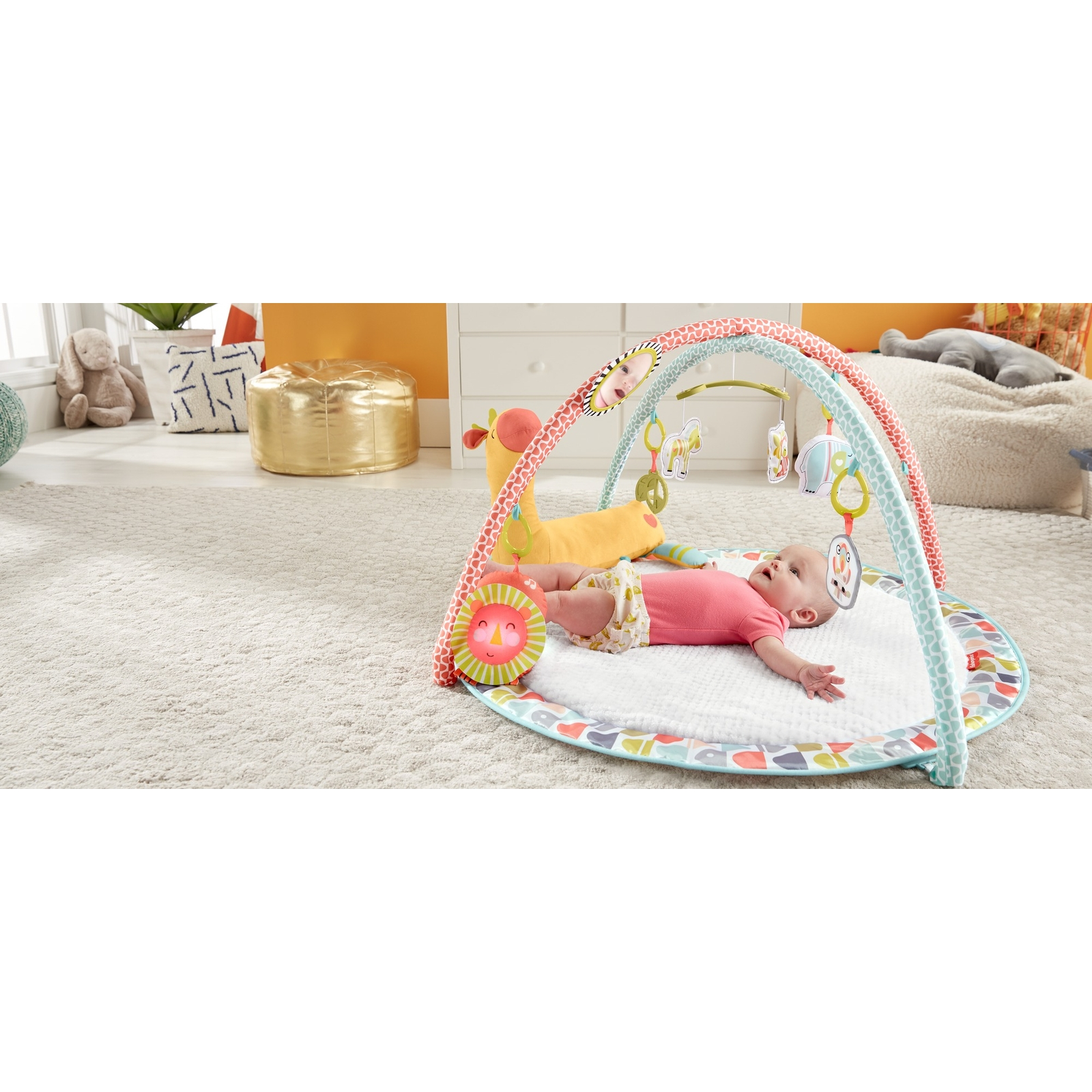 Коврик развивающий Fisher Price Жираф GMG07 - фото 13