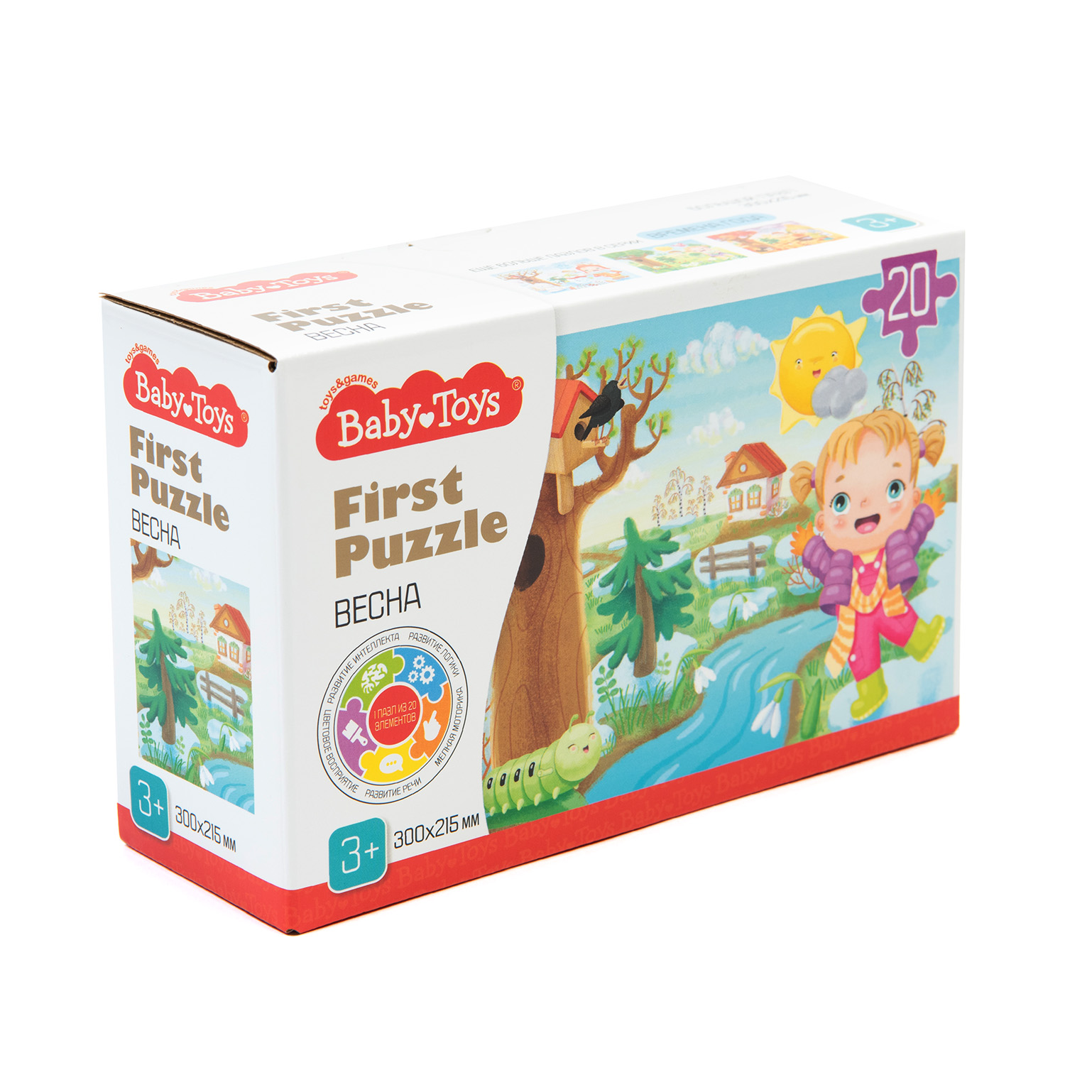 Пазл Baby Toys First Puzzle Времена года Весна 20элементов 04159 - фото 1