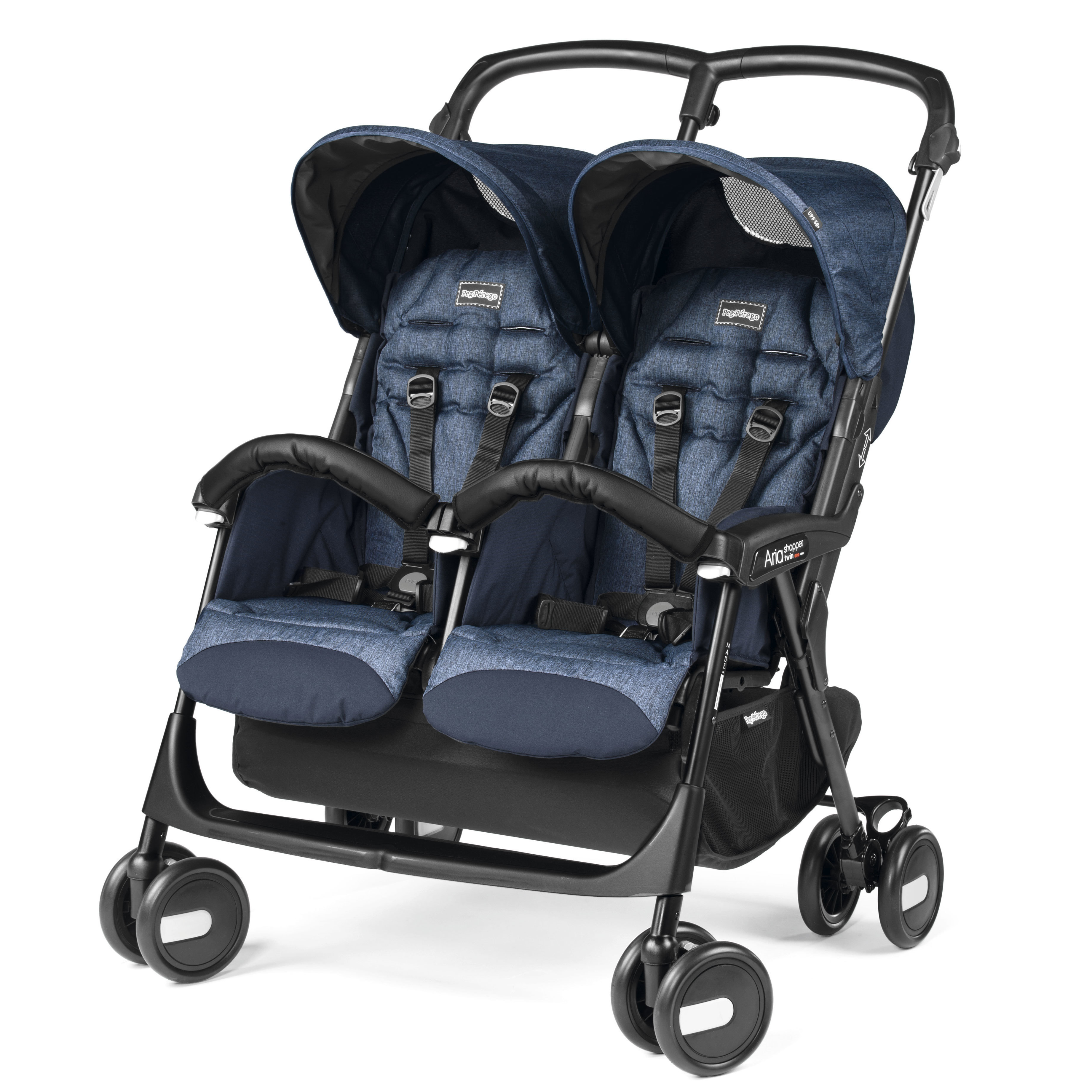 Коляска для двойни Peg-Perego Aria Shop Twin Indigo - фото 1